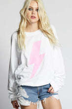 Load image into Gallery viewer, Recycled Karma Pink Bolt Sweater
