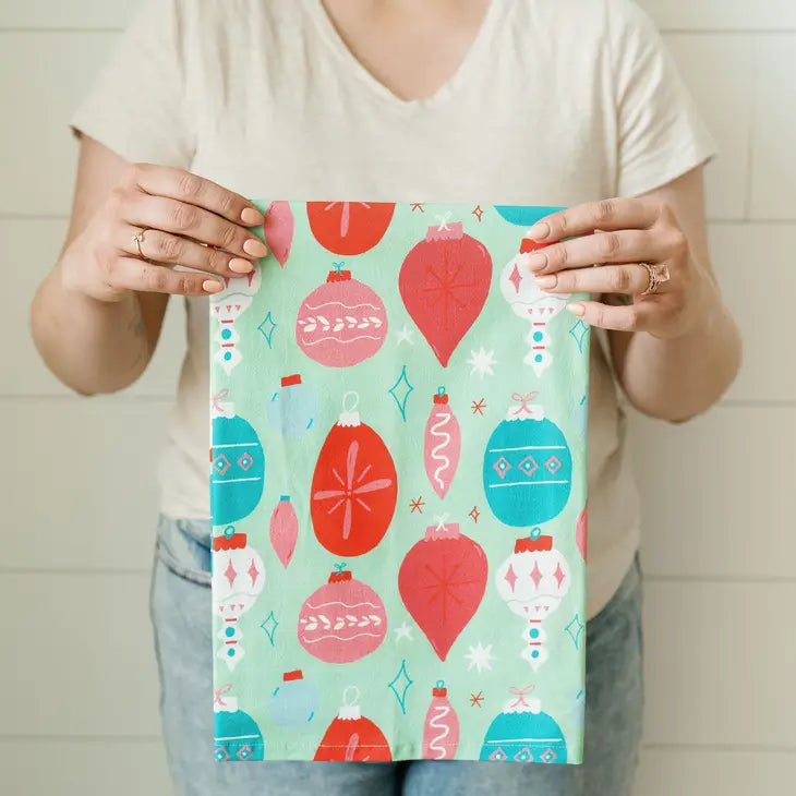 Vintage Ornament Tea Towel
