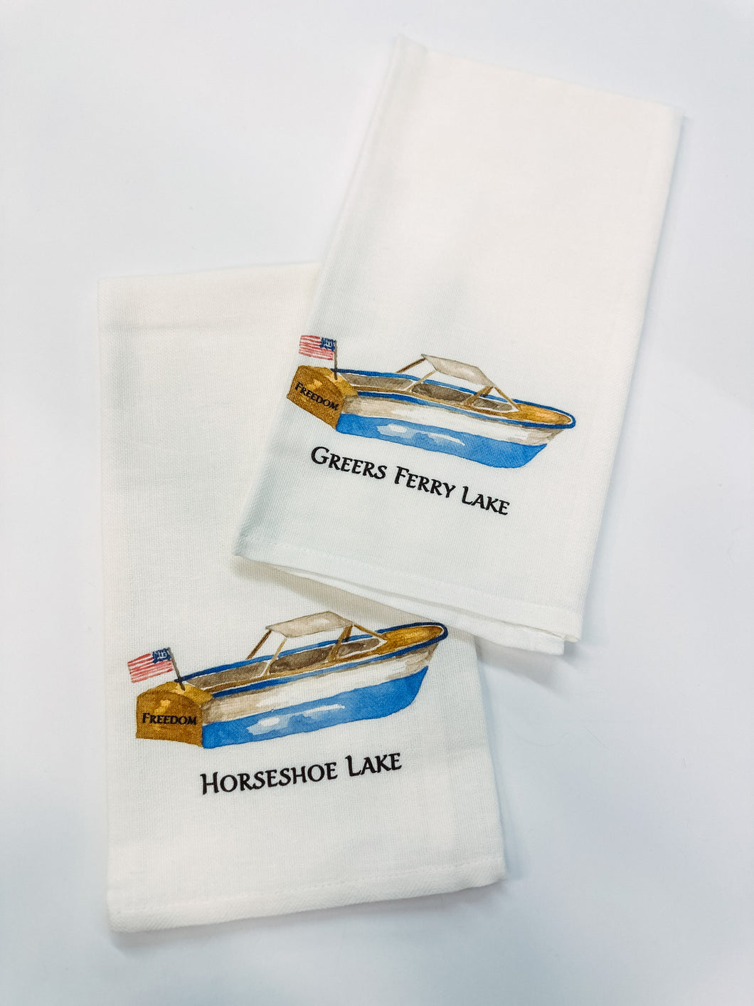 Horseshoe Lake Tea Towel