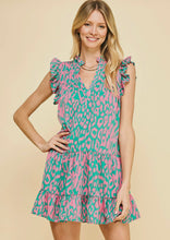 Load image into Gallery viewer, Jade Pink Animal Print Dress
