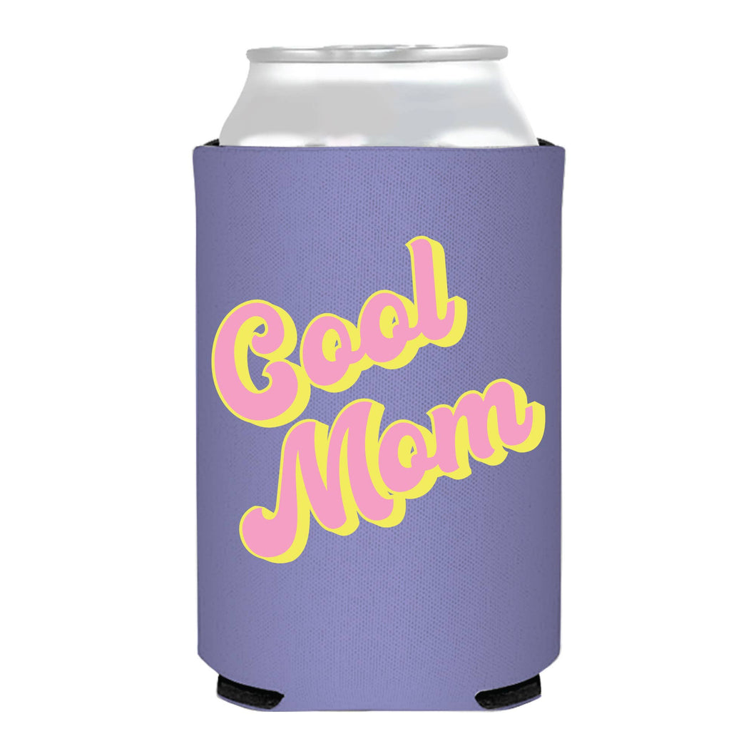 Cool Mom Vintage Retro Cheeky Full Color Can Cooler