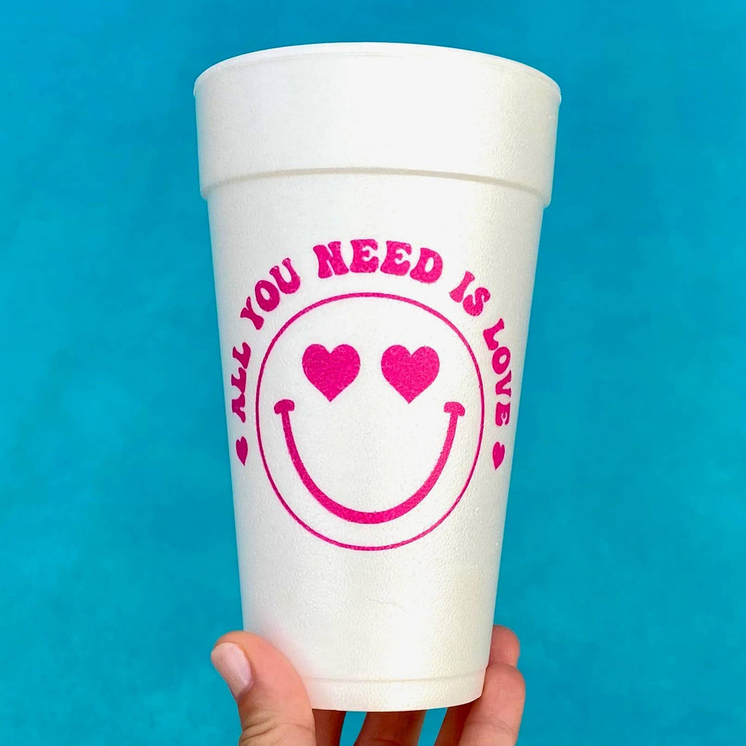 All You Need is Love - Valentine's Foam Cups