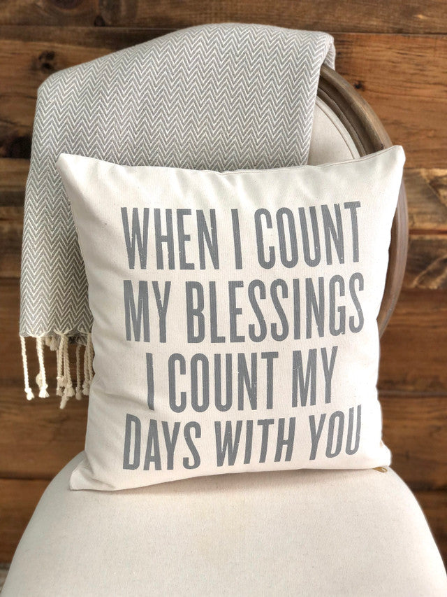 Count My Blessings Pillow