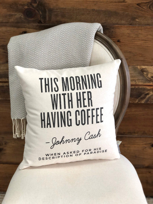 Johnny Cash Quote Pillow