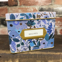 Load image into Gallery viewer, Rifle Paper Co. Recipe Box - Garden Party blue
