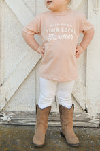 Load image into Gallery viewer, Support Your Local Farmer Blush Toddler Shirt

